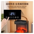 thumbnail image 3 of Electric Heater 3D Mirror Fireplace s Simulation Flame, Electric Fireplace Living Room Radiator Cover Decorative Heating Fan ,Warm Any Angle, 3 of 7