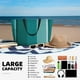 thumbnail image 5 of Fotbe Teal Color Bolsa de Viaje para Playa - Resistente al Agua, Bolsa Tote de Gran Capacidad y Ligera con 7 Bolsillos para Mujeres y Hombres, 5 of 7