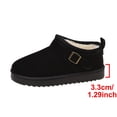 thumbnail image 5 of JUSLIO Slippers for Women Non Slip Indoor House Slippers Closed Toe Slide Slip On Fuzzy Plush Flat Sole Slippers Black, 5 of 9