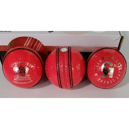 CA Supreme Test Cricket Ball - Pink - Senior Size (Pack of 1)