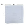 thumbnail image 4 of Caruso Italy Men's Initial Monogram W Embroidery 100% Pure Cotton Handkerchief White Base With Colored Border - Pack Of 6, 4 of 4