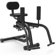 Leikefitness Hip Abductor and Thigh Exercise Machine, Compact Glute Trainer with Resistance Band, Adjustable 360-Degree Leg Pads for Home Gym Workouts