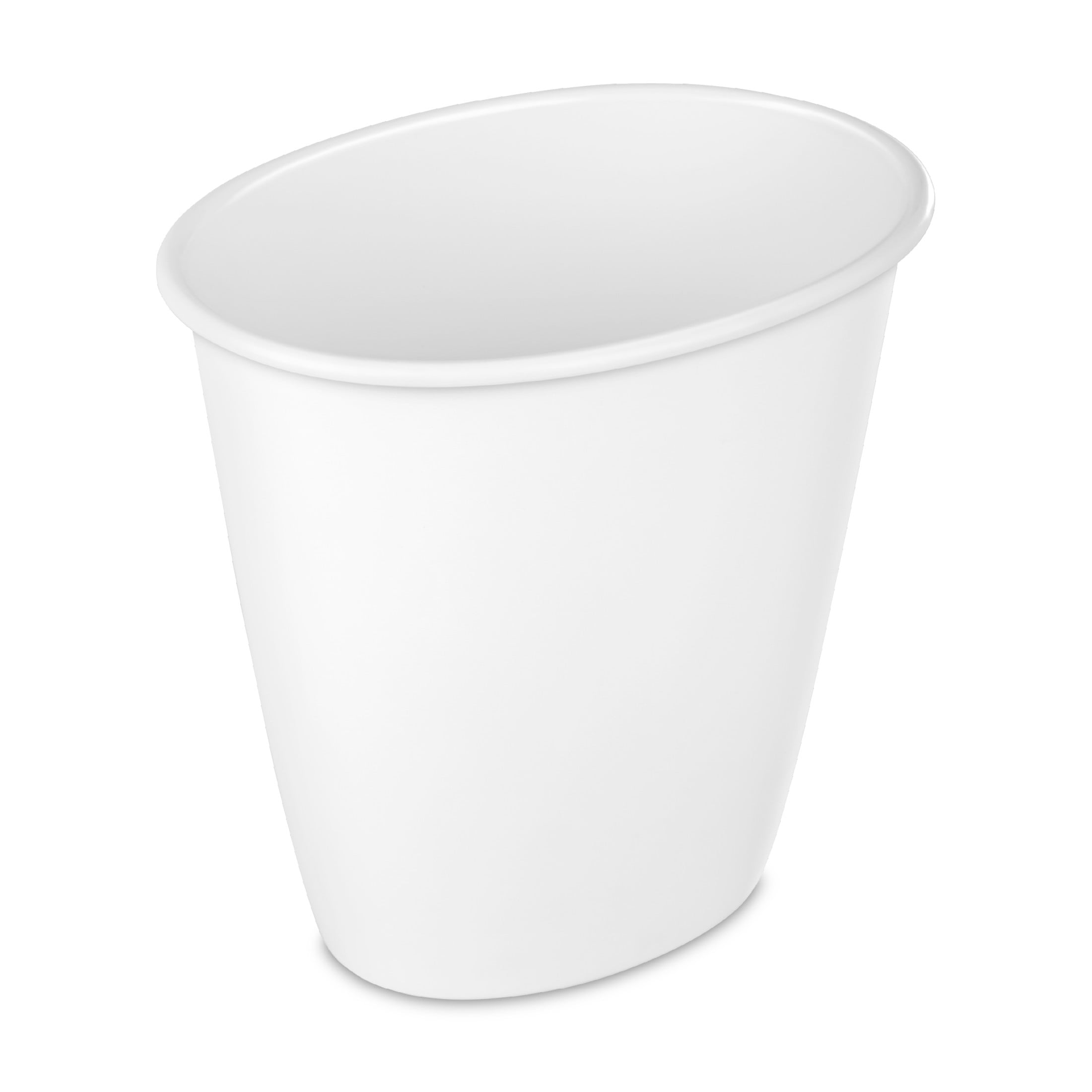Sterilite 10 Gallon White Plastic Rectangular Kitchen Trash Can