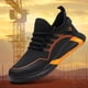 thumbnail image 5 of Zapatos de seguridad de trabajo ligeros, cómodos, con punta de acero para mujeres y hombres (39 naranja) Likrtyny Tenis De Mujer Tenis De Hombre, 5 of 8