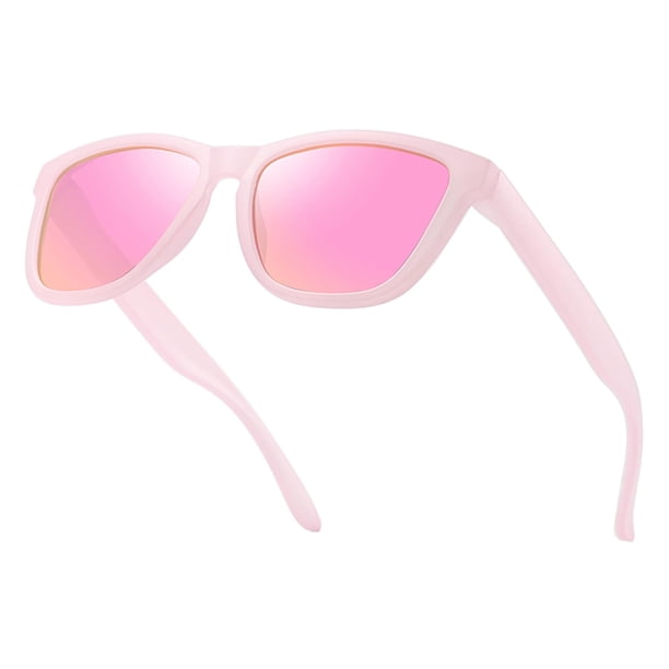 Gafas de Sol Polarizadas Retro Clásicas con Lentes Rosas para Mujer, Dollger
