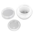 thumbnail image 2 of Beauticom 6 Jars 50G/50ML Round Frosted Container Jars with Inner Liner and Lid - White, 2 of 3