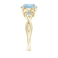 thumbnail image 3 of Angara Natural 2.3 Ct. Aquamarine Solitaire Ring in 14K Yellow Gold for Women (Ring Size: 5), 3 of 10
