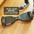 thumbnail image 6 of GOTRAX Edge Hoverboard for Kids Adults, 6.5" Tires 6.2mph & 2.5 Miles Self Balancing Scooter, Teal, 6 of 9