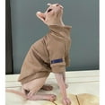 thumbnail image 6 of HQREA Warm Sphynx Cat Sweater, Winter Pet Pajamas Shirt Apparel for Hairless Cats, 6 of 6