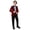 Burgundy, variant on Boy's Slim Fit Formal Suits 4 Piece Outfit for Ring Bearers Kids Dress Toddler Boy Tuxedo Homecoming Suits for Boys Purple 13-14 Years