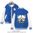 thumbnail image 1 of Sanrio Hello Kitty Cinnamoroll Jacket Kuromi Overcoat Woman Jacket Spring Autumn Kids Loose Sports Baseball Uniform Clothes Gift, 1 of 7