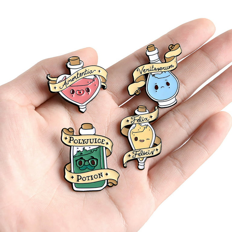 Well-meaning Plant Killer Potted Brooch Pins Enamel Metal Badges Lapel Pin  Brooches Jackets Jeans Fashion Jewelry Accessories