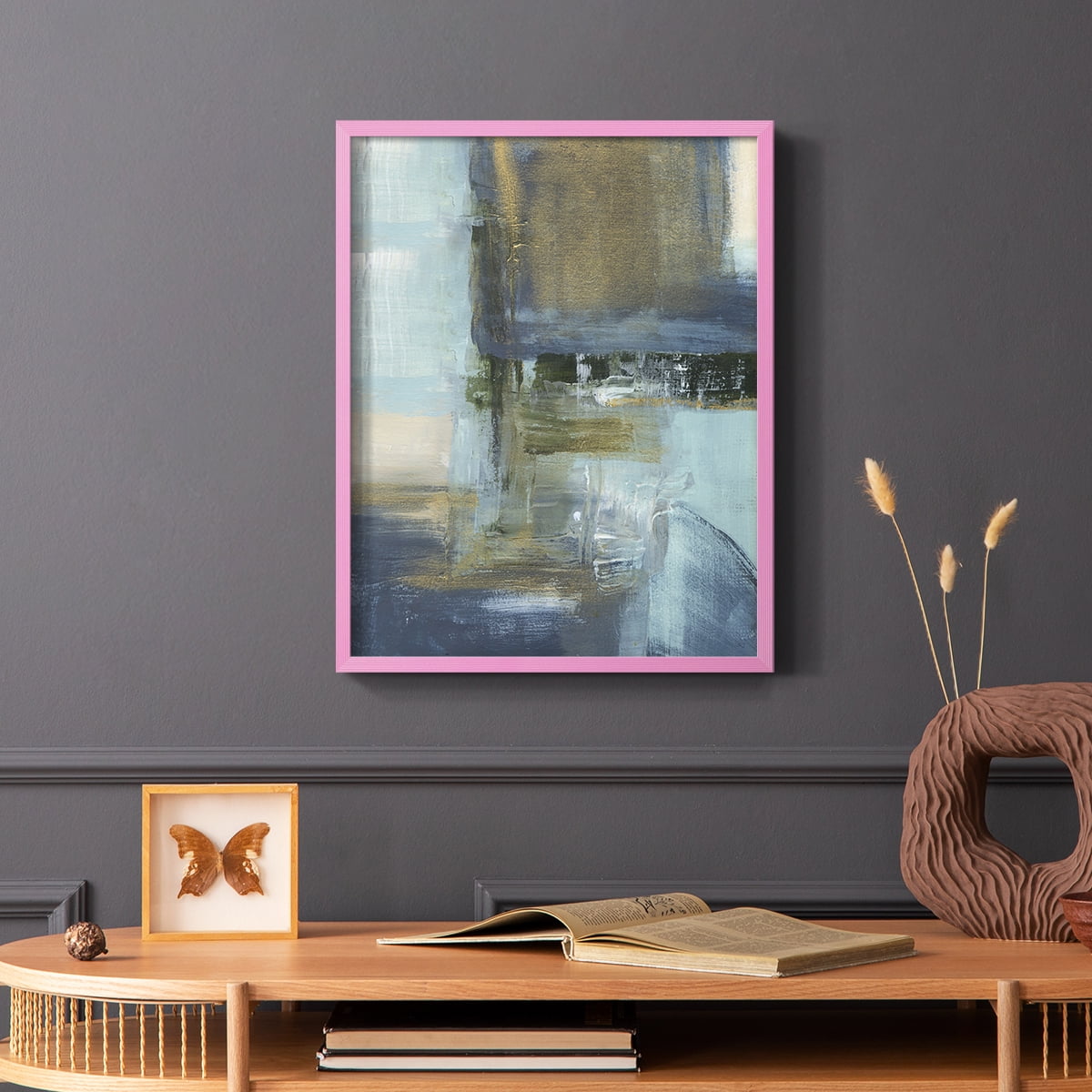 Sand Pond Summer II in Pink Solid Wood 11 x 14 Framed Print