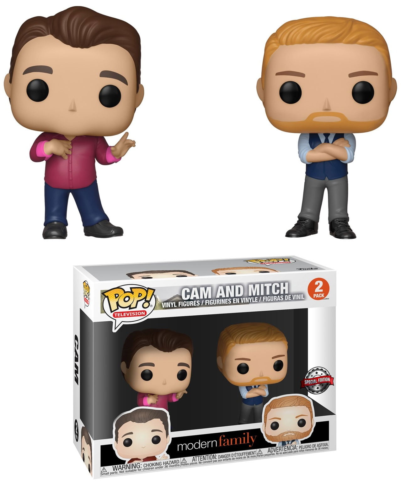 MIB for sale online Modern Family Cam and Mitch Funko Pop Television Target 2018 