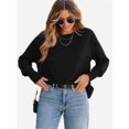 thumbnail image 3 of Women's Autumn Fashion T-shirt Round neck Casual Basic T-shirt Top Shirt, 3 of 4