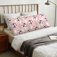 thumbnail image 4 of Honeii Panda Print Long Body Pillowcase 20x54 in,Body Pillow Cover with Zipper,Large Body Pillowcase,Soft Bed Decorative, 4 of 7