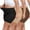 3,Mid Waist Black/Nude/Brown, variant on Anyfit Wear 3 Packs Plus Size Mid Waisted Body Shaper Shorts Shapewear for Women Tummy Control Thigh Slimming Panties