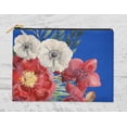 thumbnail image 3 of S4Sassy Blue Peony & Anemone Floral 3 Pc Printed Multipurpose Zipper Make Up Pouch Toiletry Bag Organizer-6 x 8 Inches, 3 of 4