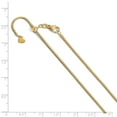 thumbnail image 2 of 14K Yellow Gold chain Box 22 in 1.2 mm 1.20mm Adjustable, 2 of 2