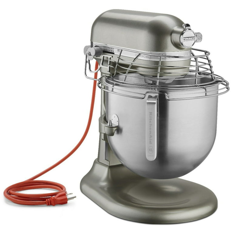 KitchenAid Commercial Series 8 Quart Bowl-Lift Stand Mixer with Stainless  Steel Bowl Guard Contour Silver (KSMC895CU)