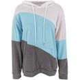 thumbnail image 4 of Women's Long sleeves Color Block Hoodie Tops Cute Casual Drawstring Loose Lightweight Tunic Pullover, 4 of 6