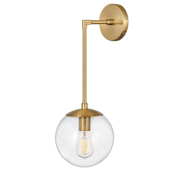 3742HB Hinkley Lighting Warby - One Light Wall Sconce-Heritage Brass Finish-Clear Glass Color
