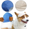 thumbnail image 3 of FEISHENTT Dog Baseball Cap,Pet Summer Beach Hat,Dog Cat Sunbonnet Cap with Ear Holes,Adjustable Cat Visor for Small Medium Large Dogs XS, 3 of 4