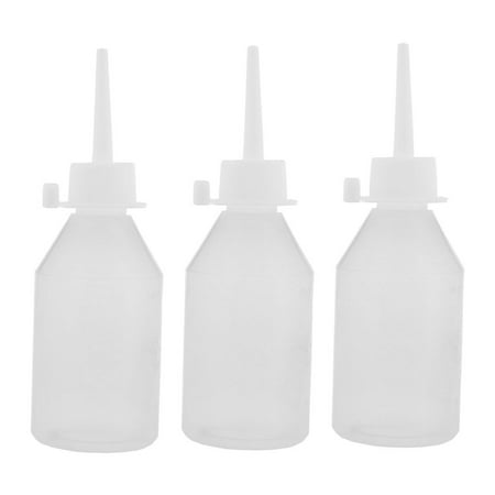 Plastic Squeeze Mouth Sewing Machine Oil Bottle Clear White 100ml Capacity (Best Sewing Machine Oil)