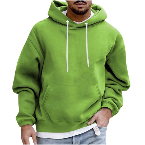 RKSTN Hoodies for Men Fall Fashion Soft Sweatshirt Casual Fashion Round Neck With Pocket Pullover Long Sleeve Tops Sweatshirt Mens Sweatshirt