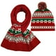 thumbnail image 1 of 1 juego 2 piezas bufanda de gorro de punto cálido conjunto de dos piezas bufanda de sombrero de Navidad para niños, 1 of 6