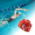 thumbnail image 2 of Unique Bargains 1 Pc Elasticity Mountain Peaks Pattern Swim Cap 5.91"x9.25" Orange, 2 of 6