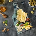 thumbnail image 5 of United States Cutting Board, San Francisco Bridge and Cityscape Metropolis Financial District, Tempered Glass Cutting and Serving Board, Wine Bottle Shape, Pale Blue Orange White, by Ambesonne, 5 of 5