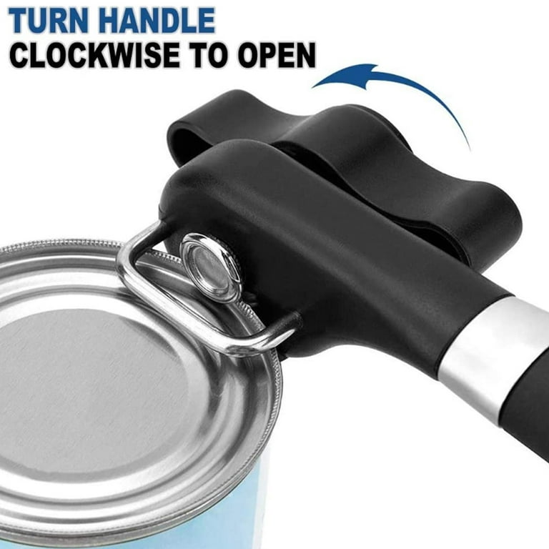  Can Opener Manual Stainless Steel Handheld Heavy Duty Can Opener  Smooth Edge Side-Cut Safety Kitchen Can Opener for Seniors with Arthritic  Hands Perfect for Home Chefs and Restauraunts : Home 