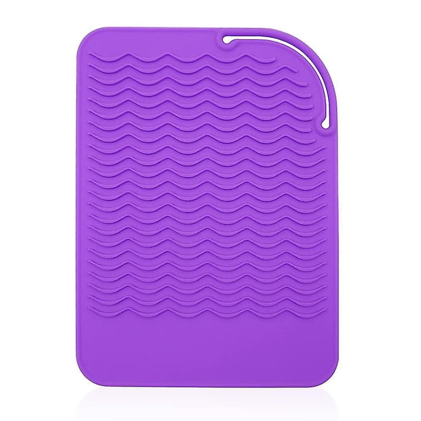 Bolsa de tapete de silicona resistente al calor, tapete térmico para herramientas de peinado, almohadilla anticalor de silicona para alisador de cabello, rizadores, planchas planas
