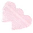 thumbnail image 4 of Cojín de silla de lana de imitación, alfombra para mesa de té, alfombra para cama, tapete doble con forma de corazón, 4 of 6