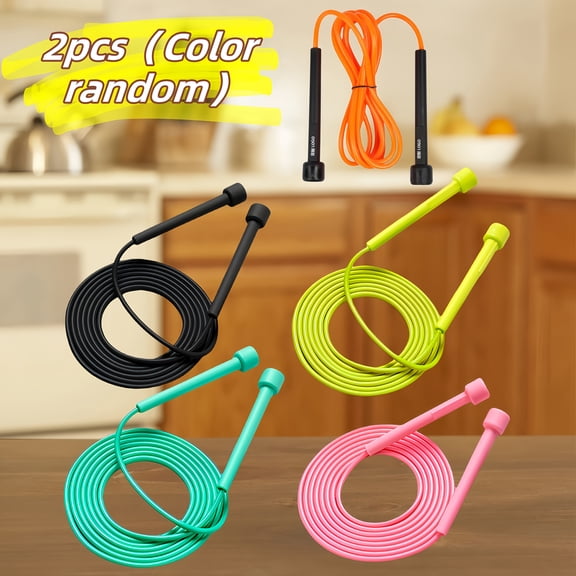 Lightweight Adjustable Unisex Anti-Tangle Jump Rope - Professional Speed & Endurance Training PVC Skipping Rope for Home Fitness, Weight Loss, Boxing, Available in 5 Colors