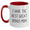 White/Red, variant on Funny Bonus Mom Gifts from Friend, I Have The Best Great Bonus Mom Two Tone Coffee Mug, Perfect for Father's Day