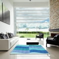 thumbnail image 7 of Ahgly Company Machine Washable Indoor Rectangle Transitional Blue Area Rugs, 2' x 5', 7 of 7