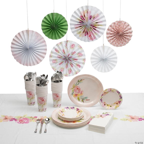 183 Pieces Deluxe Garden Party Tableware for 24 Guests