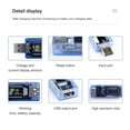 thumbnail image 4 of 30Pcs/Set USB Tester Current Voltage Charger Capacity Tester Volt Current Voltage Meter e Power Detector Battery Test ,Live Data, 4 of 7