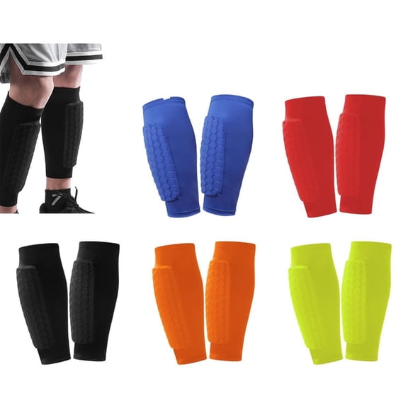 YIGSECU Shin Guards Calf Protective Sleeve with Honeycomb Pad Shin Pad for Men Women