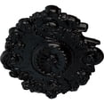 thumbnail image 3 of 30 1/2"W x 20"H x 1 1/2"P Strasbourg Ceiling Medallion, Hand-Painted Jet Black, 3 of 4