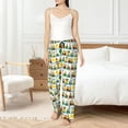 thumbnail image 4 of Balery Train With Animals Pantalones de pijama para mujer, pijamas ultraligeros, pantalones de estar por casa-3X-Large, 4 of 6