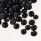 thumbnail image 3 of 1 cuentas de vidrio de colores surtidos, briolette facetadas, redondas para hacer joyas. Negro, 3 of 7