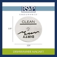 thumbnail image 5 of RSVP Stainless Steel Rotating Clean/Dirty Dishwasher Magnet in Silver and Black, 5 of 6