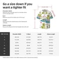 thumbnail image 4 of KLL Cartoon Frogs Print Men's Shirt Short Sleeve Button Down Summer Cuba Beach Shirts- Small, 4 of 5