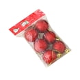 thumbnail image 2 of Juego de 6 adornos navideños irrompibles Taotanxi para árbol de Navidad (aprox. 4 cm), brillantes y festivos, color rojo., 2 of 5