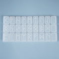 thumbnail image 5 of 5pcs Futhark/Futhorc Silicone Molds Resin Casting Moulds For UV Resin Epoxy Resin Jewelry Making White 220x107x10mm Inner Diameter: 29x19x10mm, 5 of 6