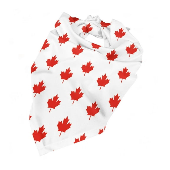 Canada Maple Leaf Dog Bandana Adjustable Dog Bib Scarf Handkerchief For Large Medium Small Dogs Cats Pets