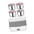 thumbnail image 3 of deevoka Electric Lunch Heater Bento Box Leakproof Food Warmer for Outdoor Home Truck 2 tier Middle handle, 3 of 9